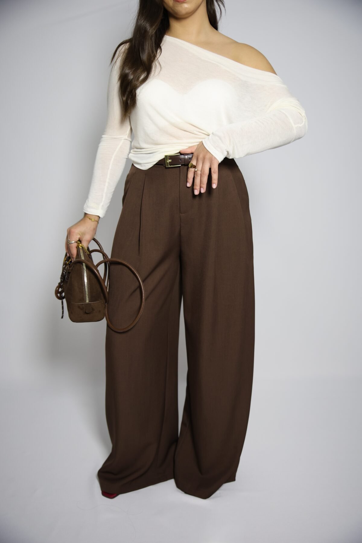 CALÇAS ALFAIATARIA MOCHY CASTANHAS