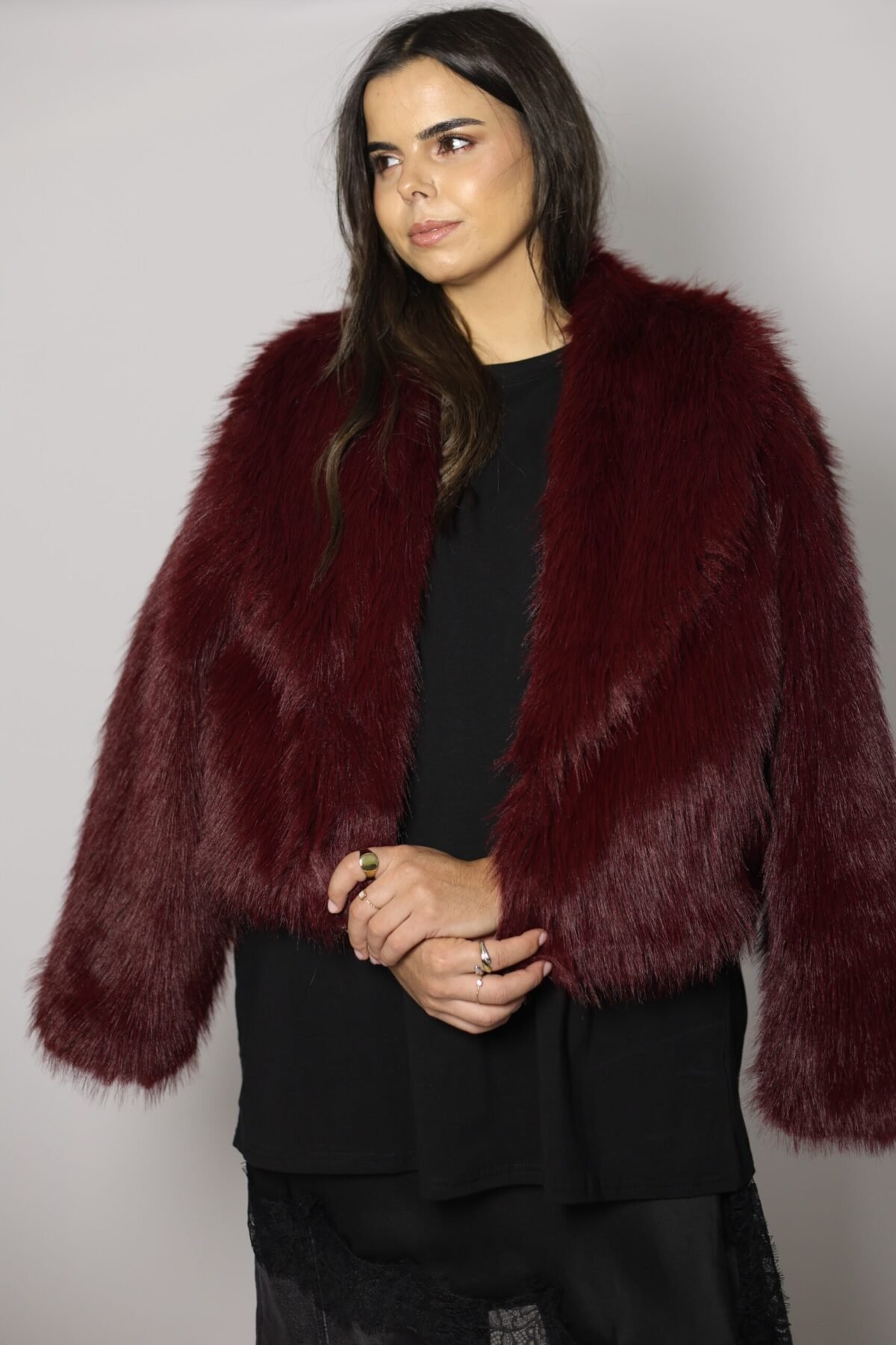 CASACO PÊLO BORDEAUX