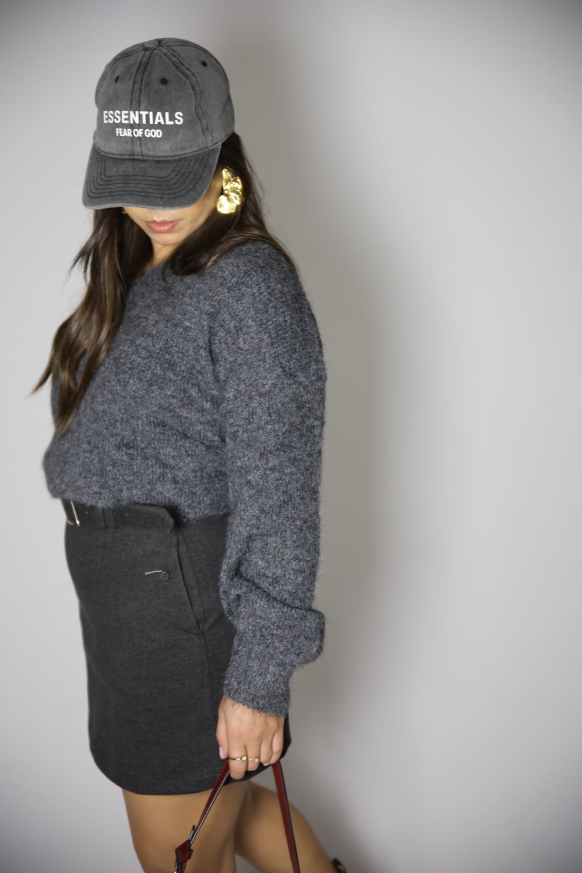 CAMISOLA MALHA CINZA ESCURO